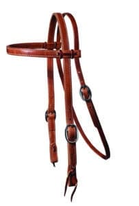 Heavy Laced Browband Headstall – Schutz Brothers | Al Dunning
