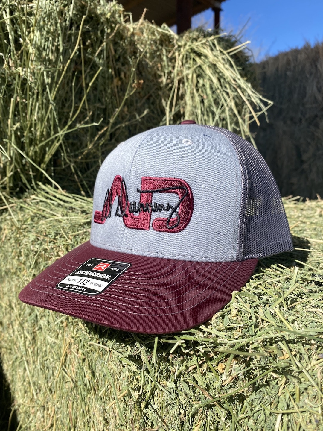 Al Dunning Signature Branded Mesh-Backed Hat (Gray / Maroon) | Al Dunning