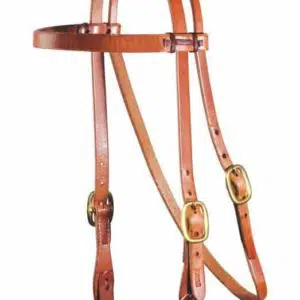 3/4 Laced Browband Headstall – Schutz Brothers | Al Dunning