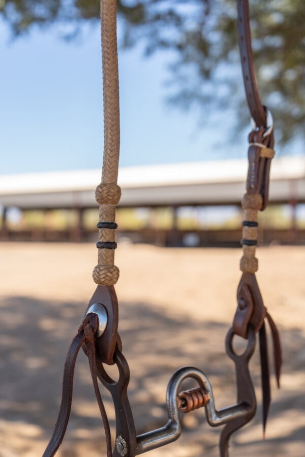 Dennis Moreland Slide Ear Rawhide Headstall - Image 3