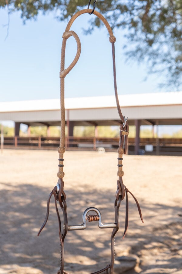 Dennis Moreland Slide Ear Rawhide Headstall - Image 2