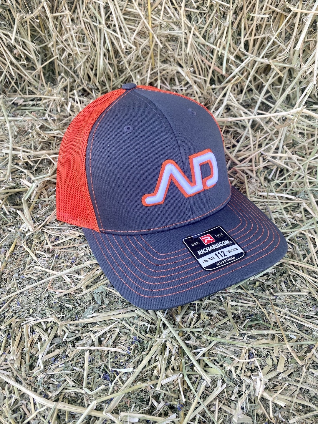 Al Dunning Logo Mesh-Backed Hat (Neon Orange / Charcoal) | Al Dunning