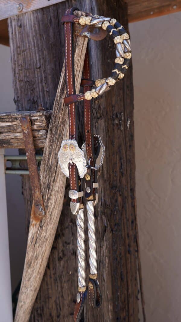 Vintage Dale Chavez Double Ear Headstall