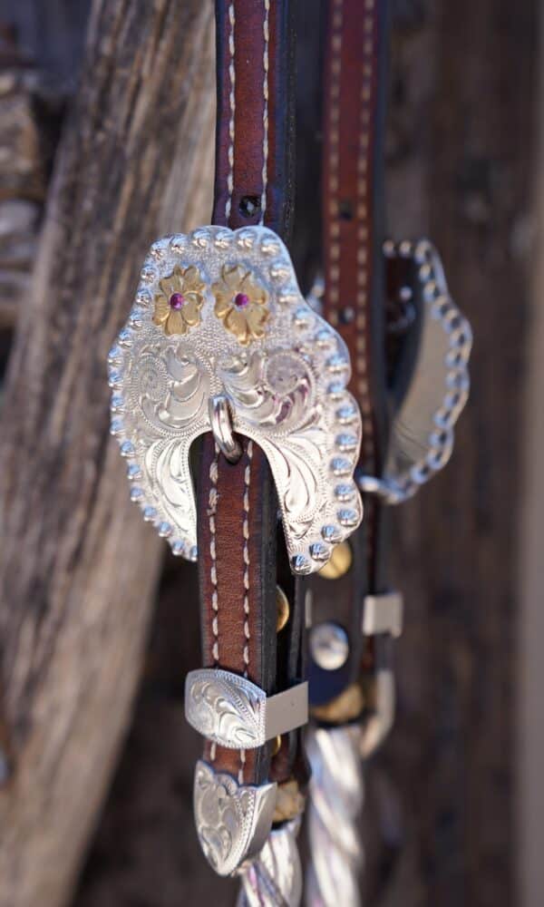 Vintage Dale Chavez Double Ear Headstall - Image 3