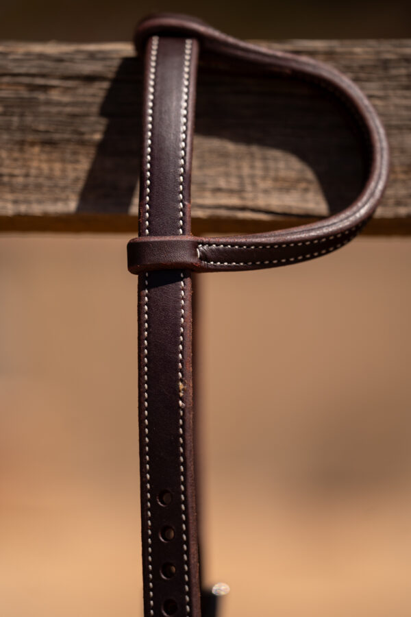 Dark Oiled One Ear Headstall - Image 2